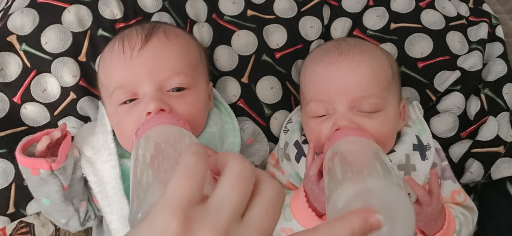 Exclusively pumping and bottle feeding twins at the same time
